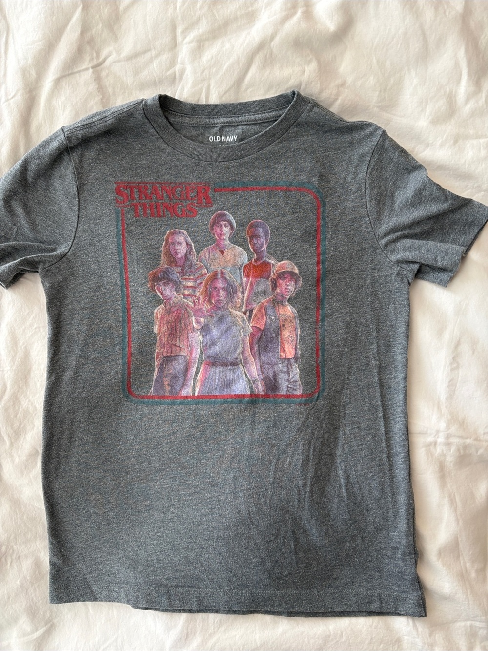 Old Navy Gray Kids' Stranger Things Graphic Tee